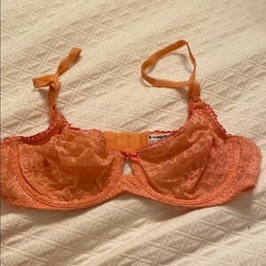 Peachy pink  Lace Bra
